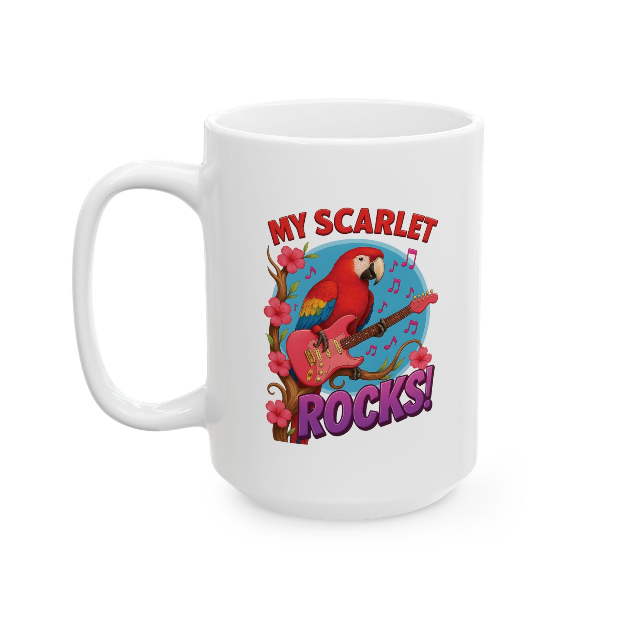 My Scarlet Macaw Rocks Mug