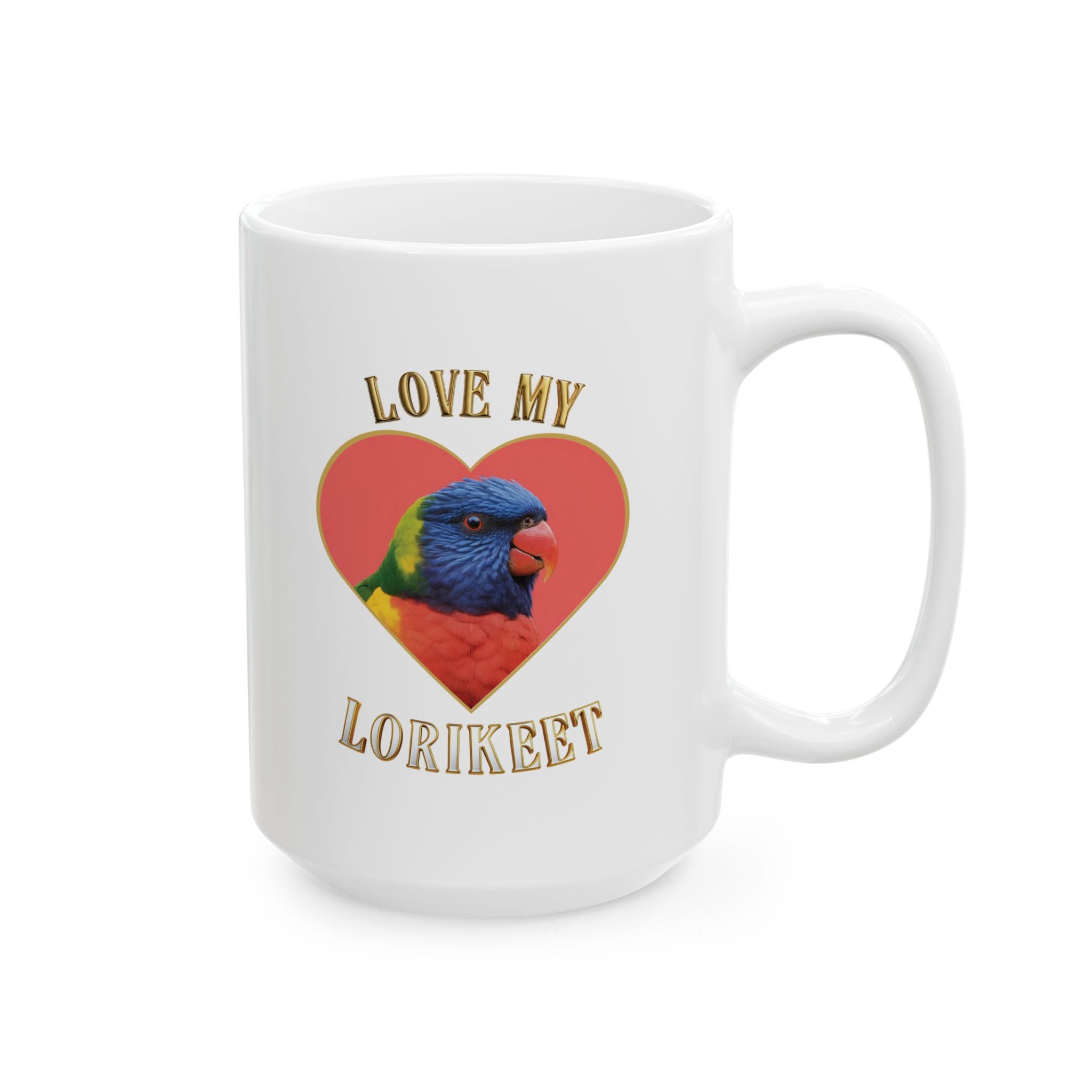 Love My Lorikeet Heart Mug