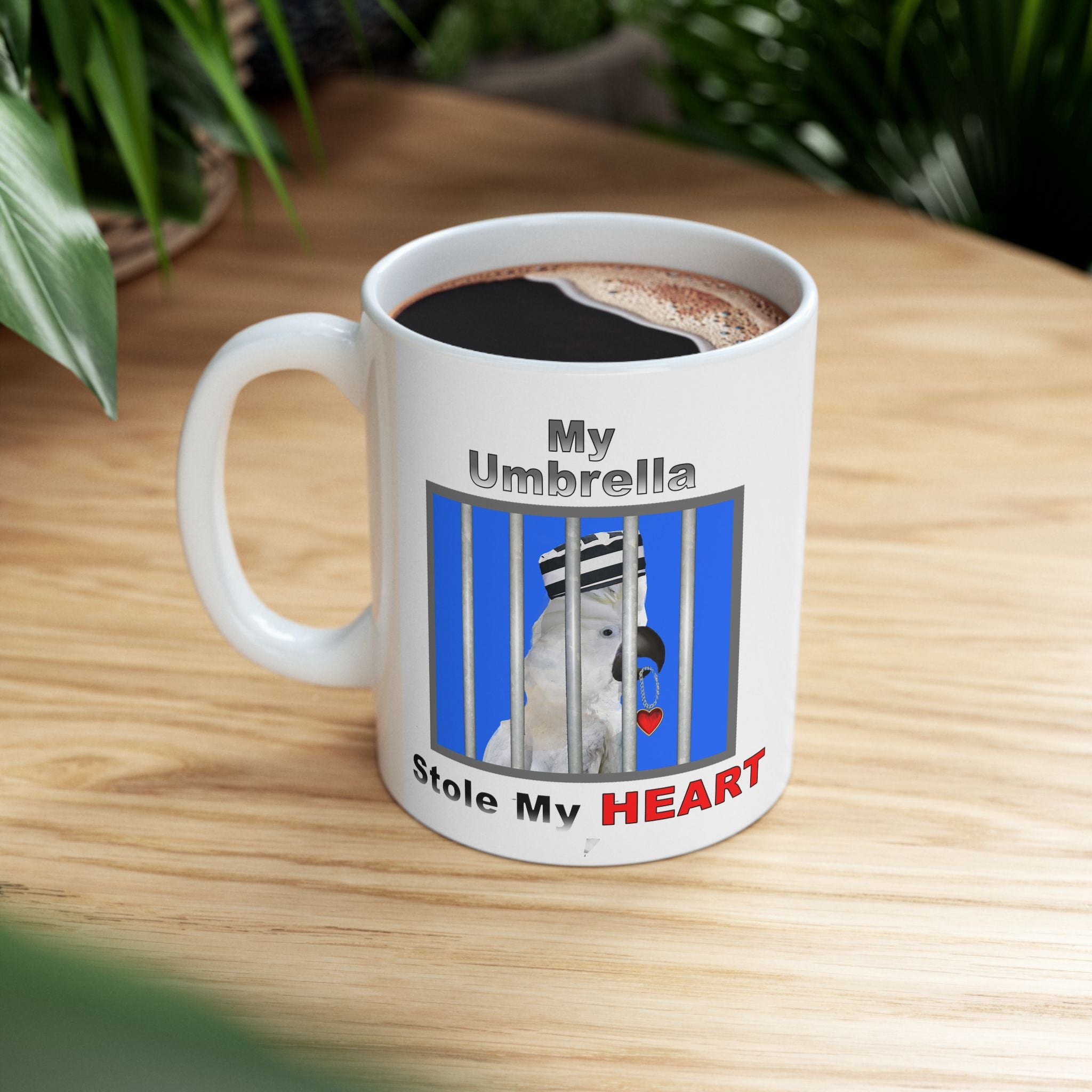My Umbrella Stole My Heart Jailbird Mug