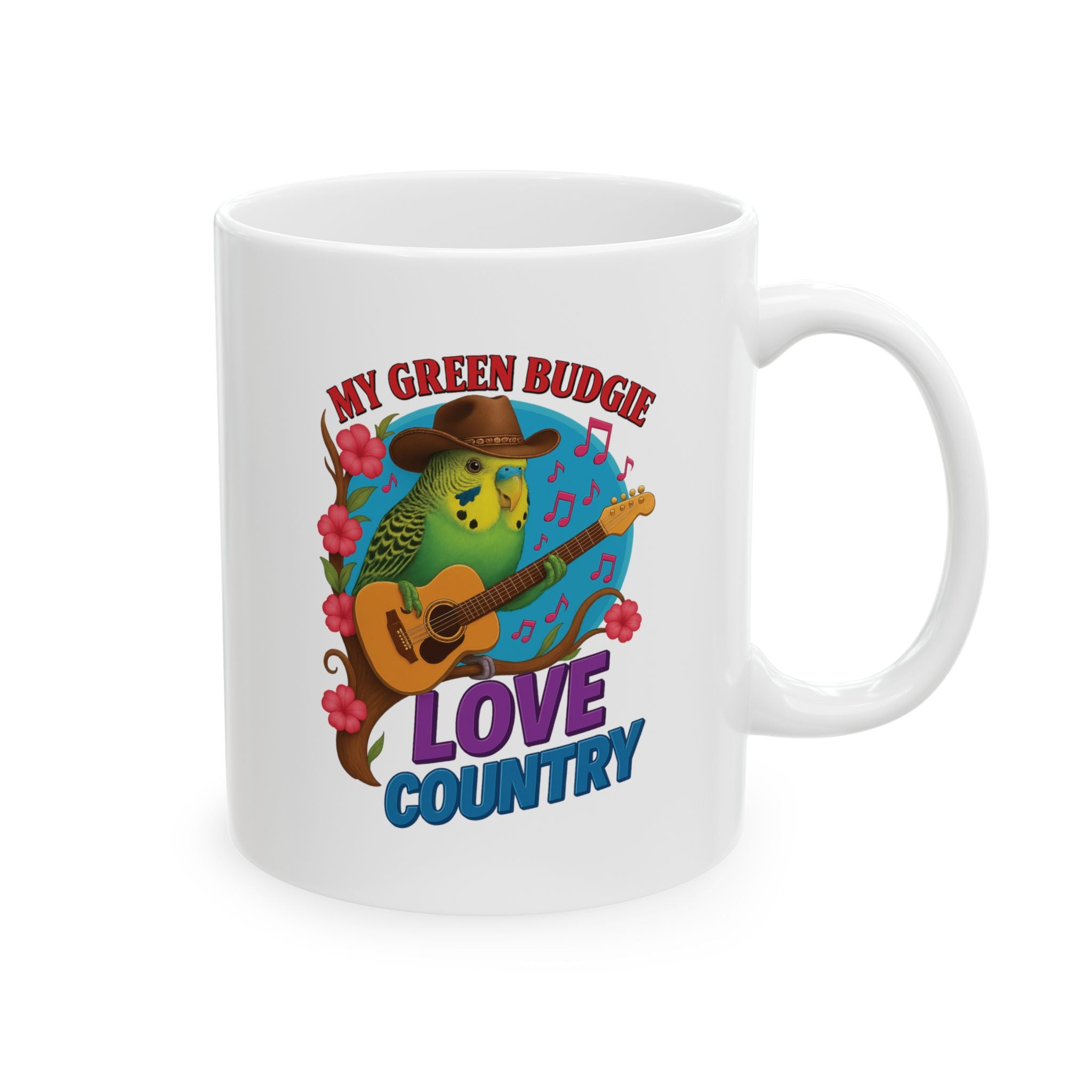 My Green Budgie Love Country Mug