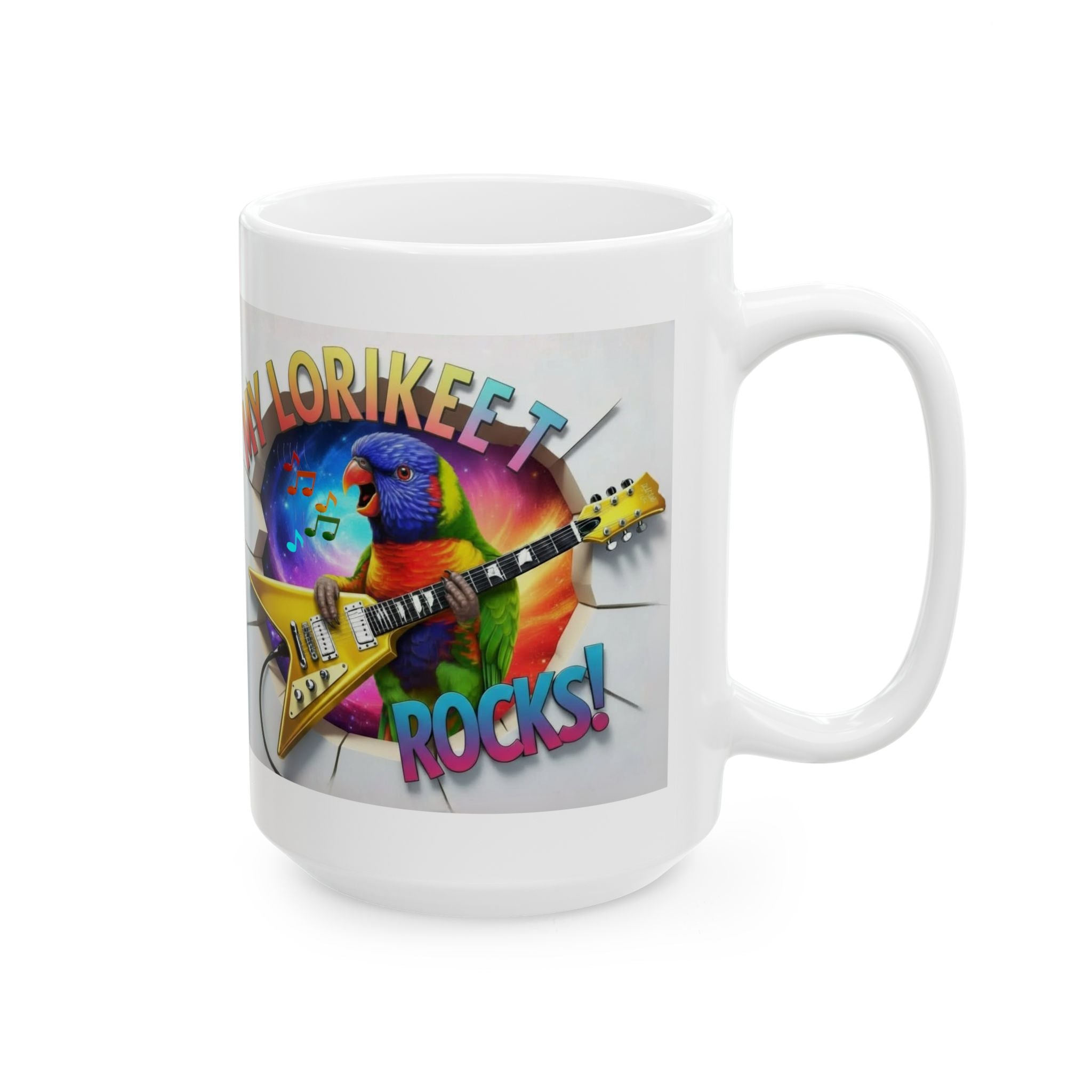 My Lorikeet Rocks Guitar Mug