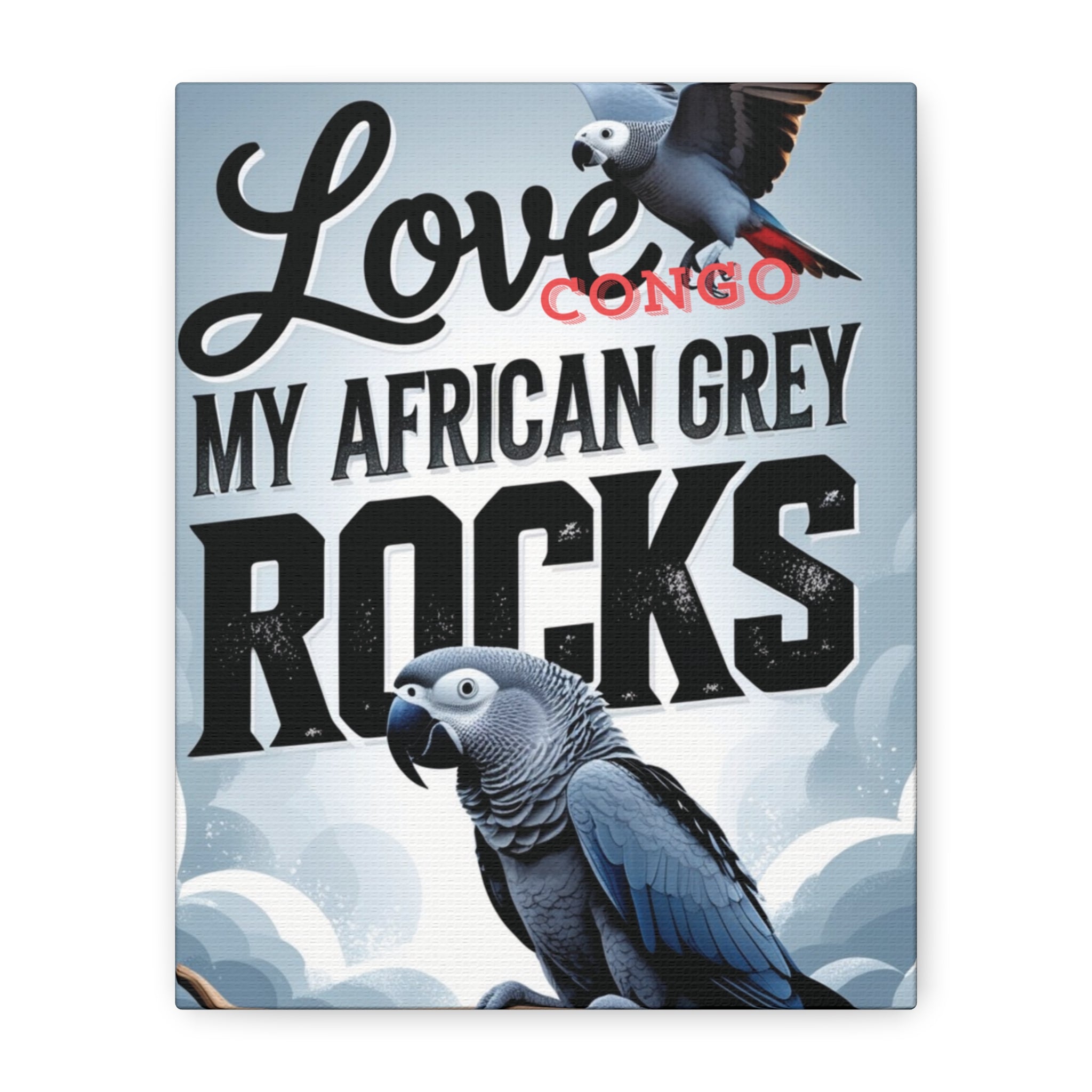 African Grey Congo Wall-Hanging