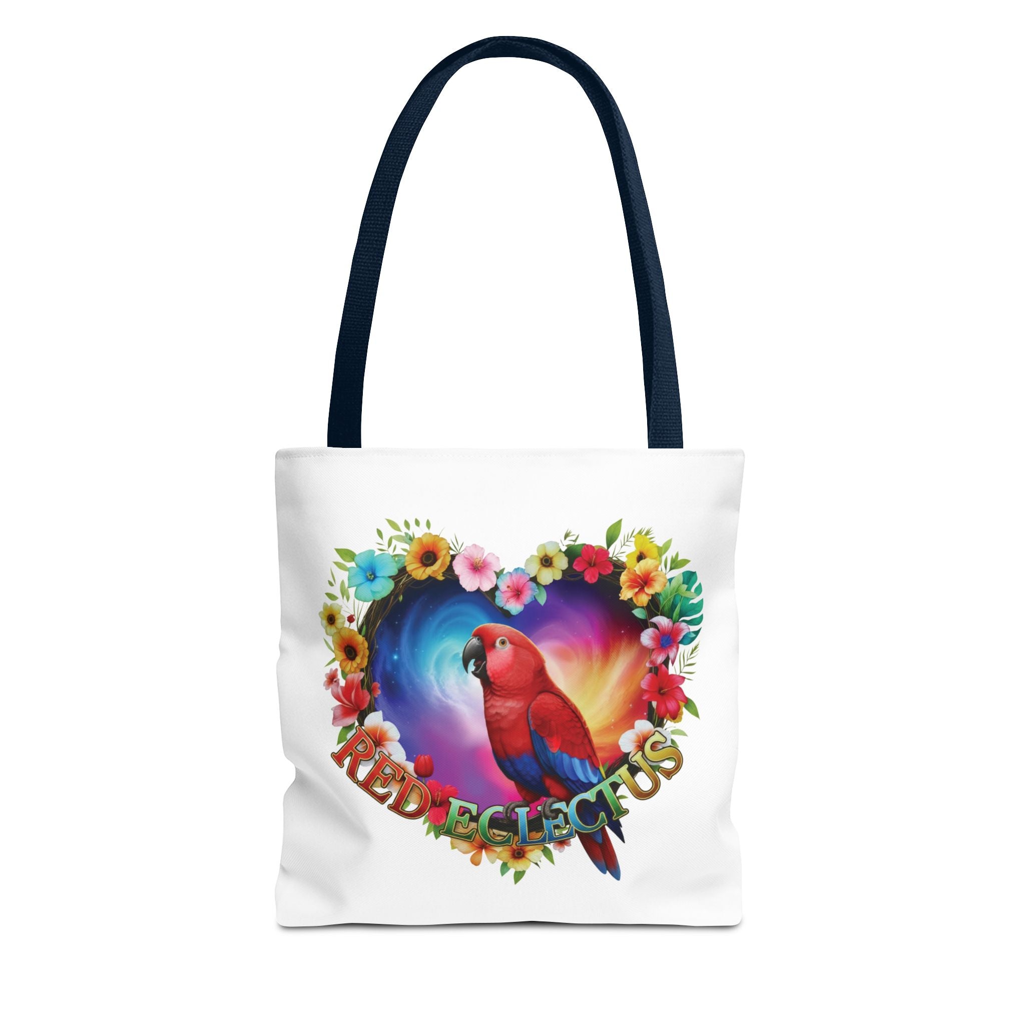 Red Eclectus Colorful Tote Bag