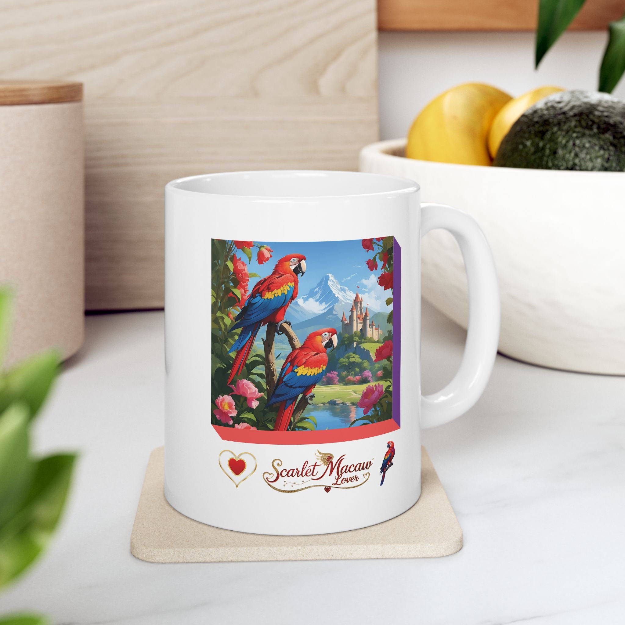 Nature Scarlet Macaw Lover Mug