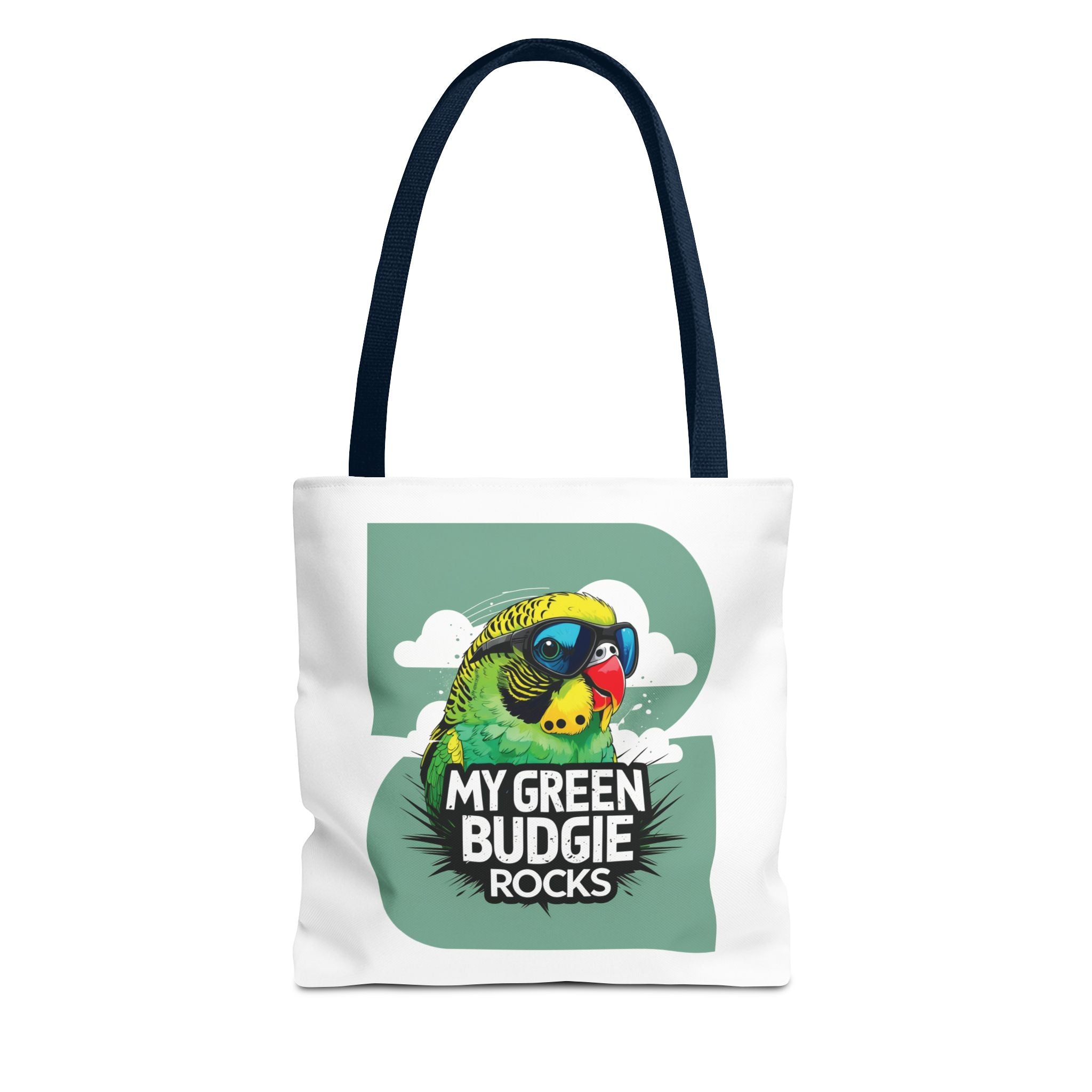 Green Budgie Rocks Tote Bag