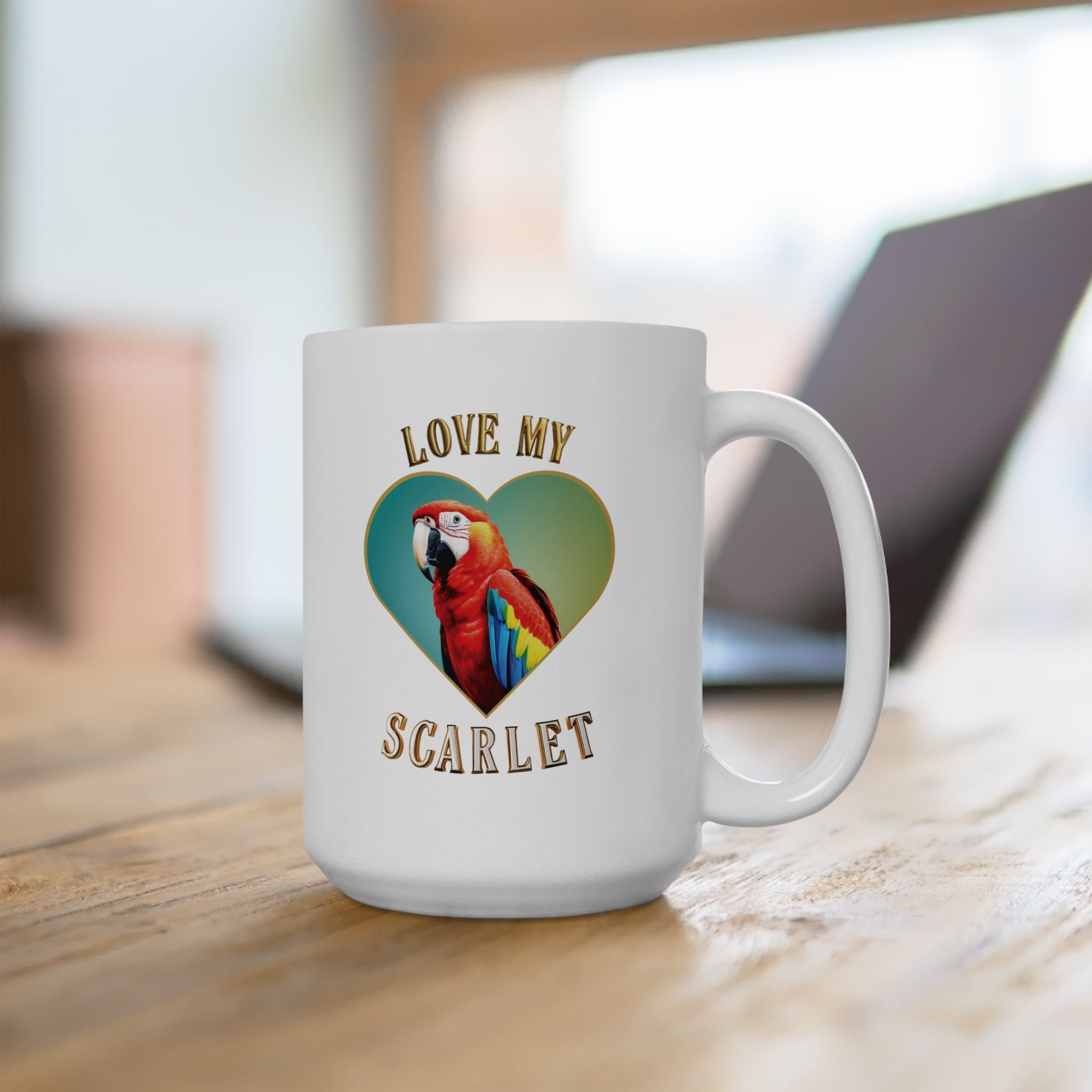 Love My Scarlet Macaw Mug