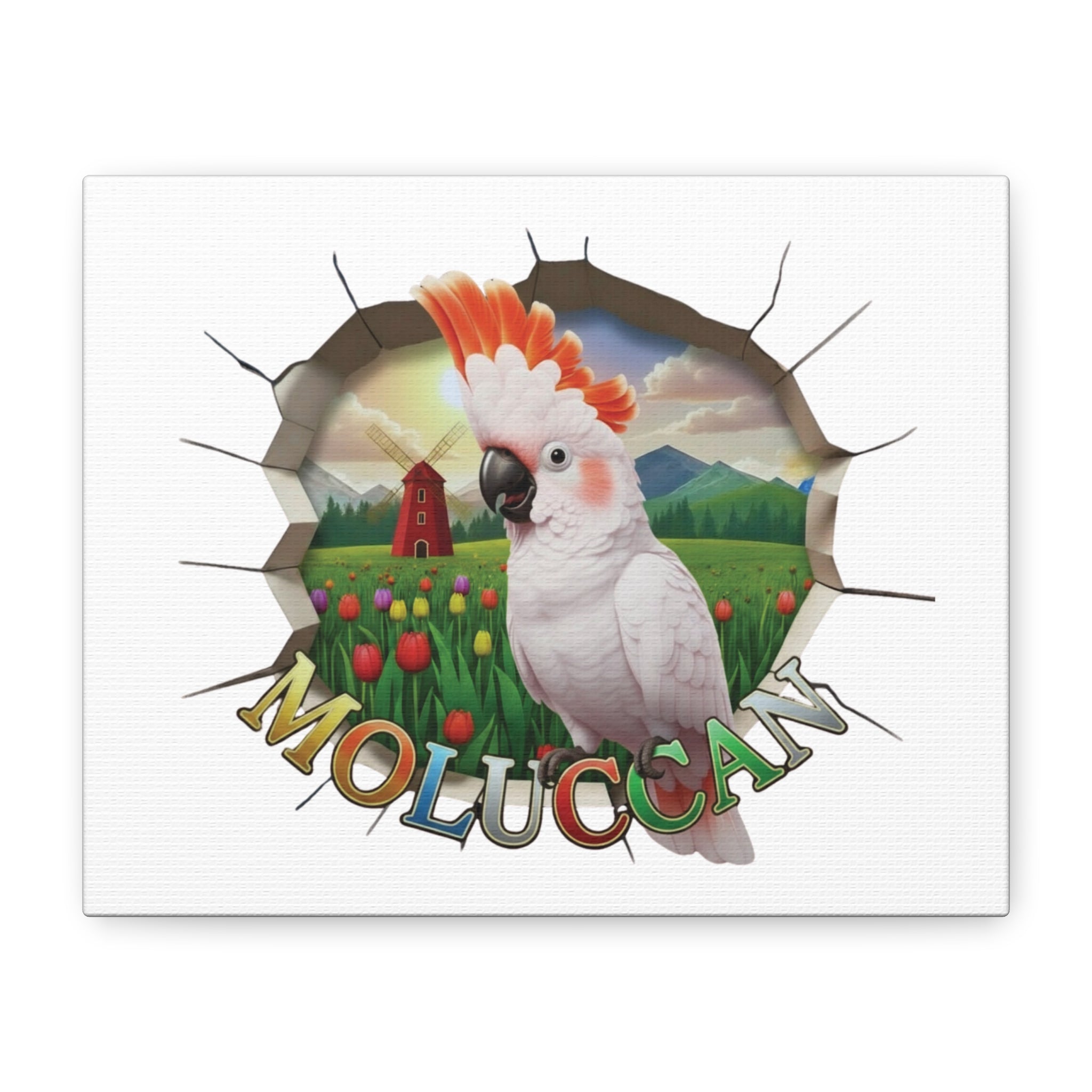 Moluccan Cockatoo Breakthrough Wall-Hanging