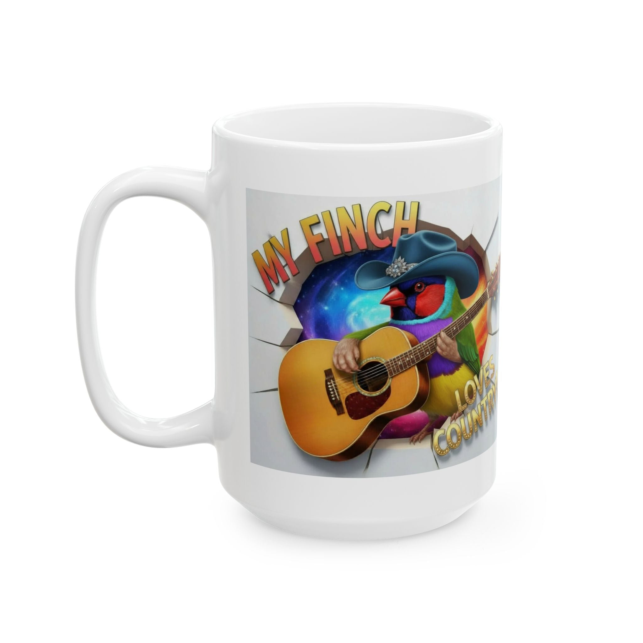 My Finch Loves Country Mug