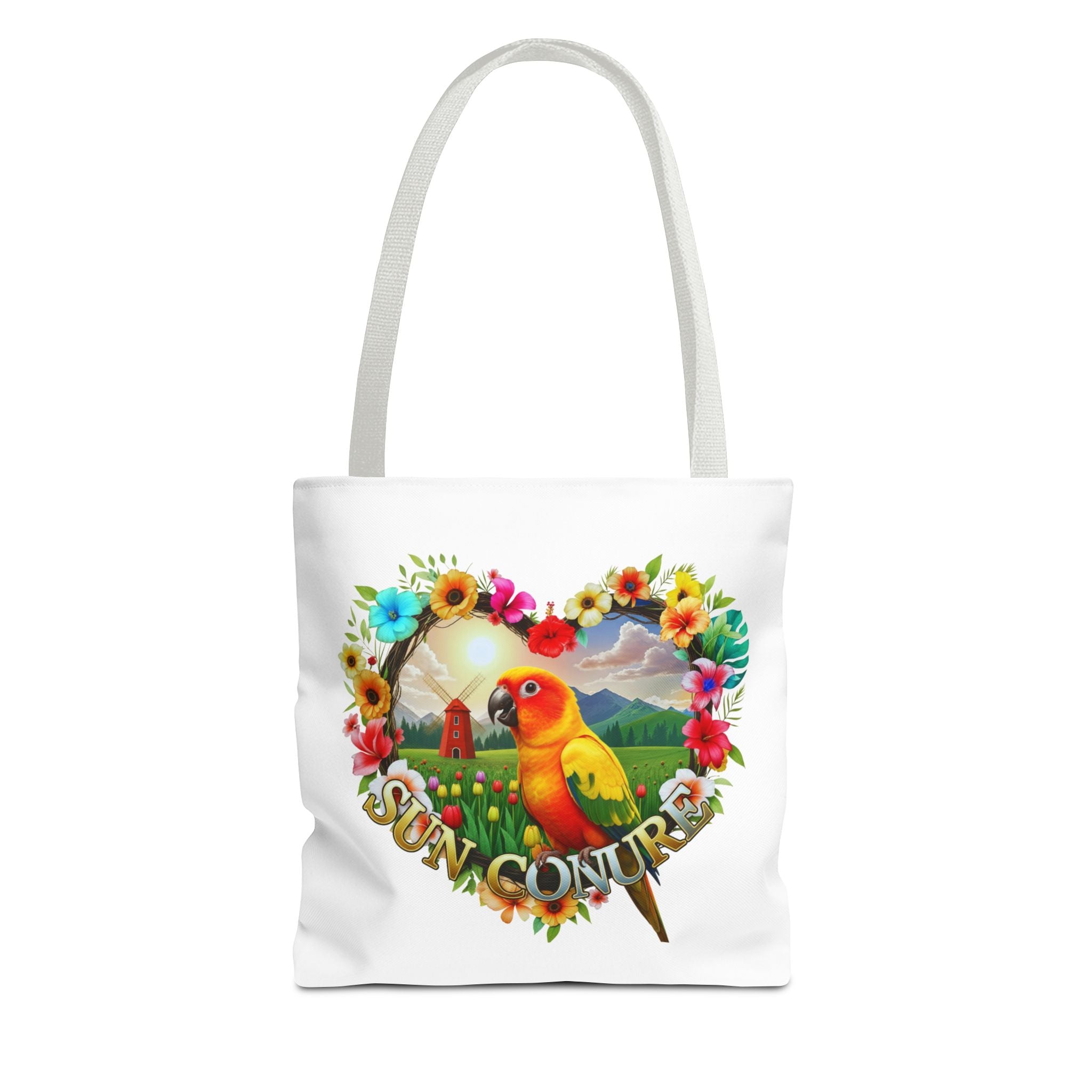 Sun Conure Parrot Tote Bag