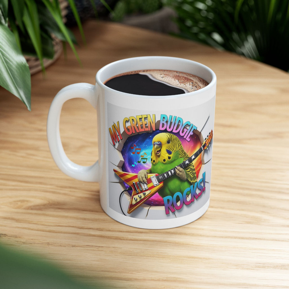 My Green Budgie Rocks Mug