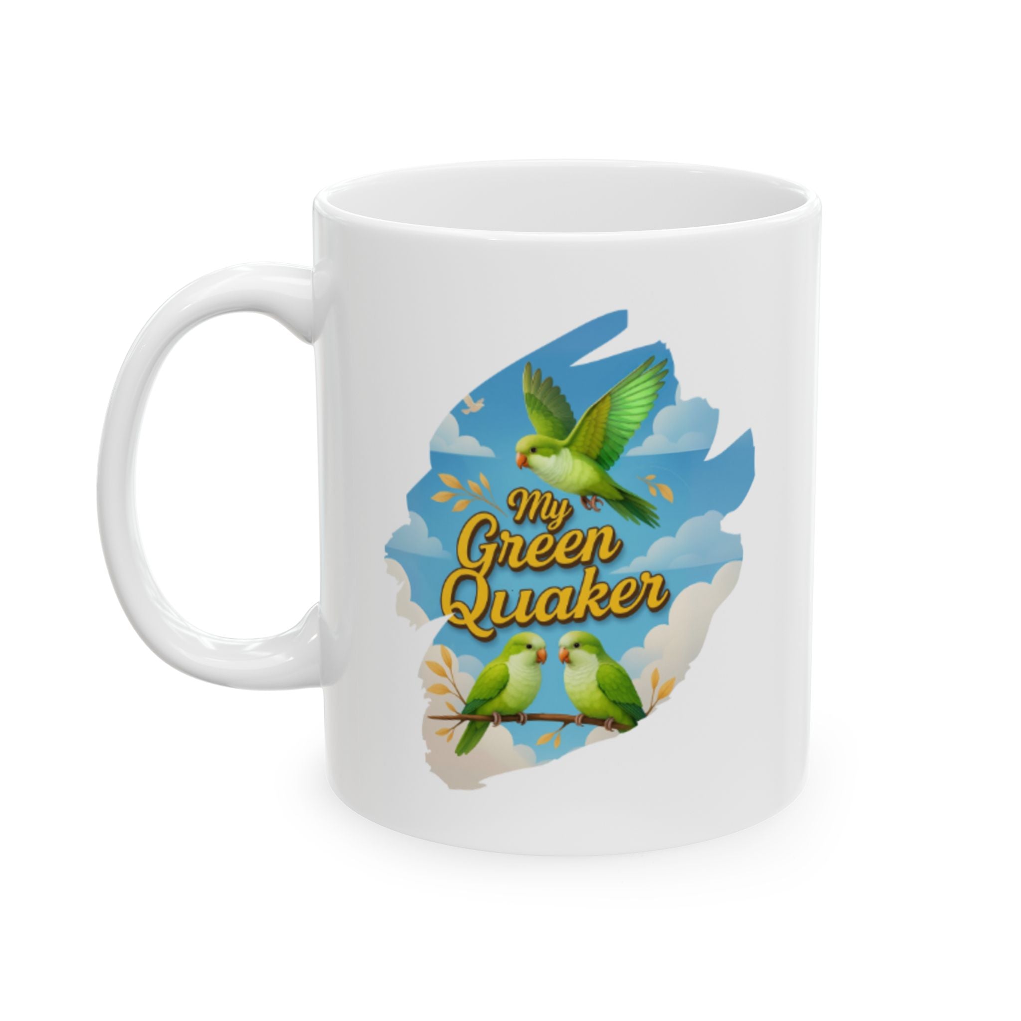 My Green Quaker Flying Mug