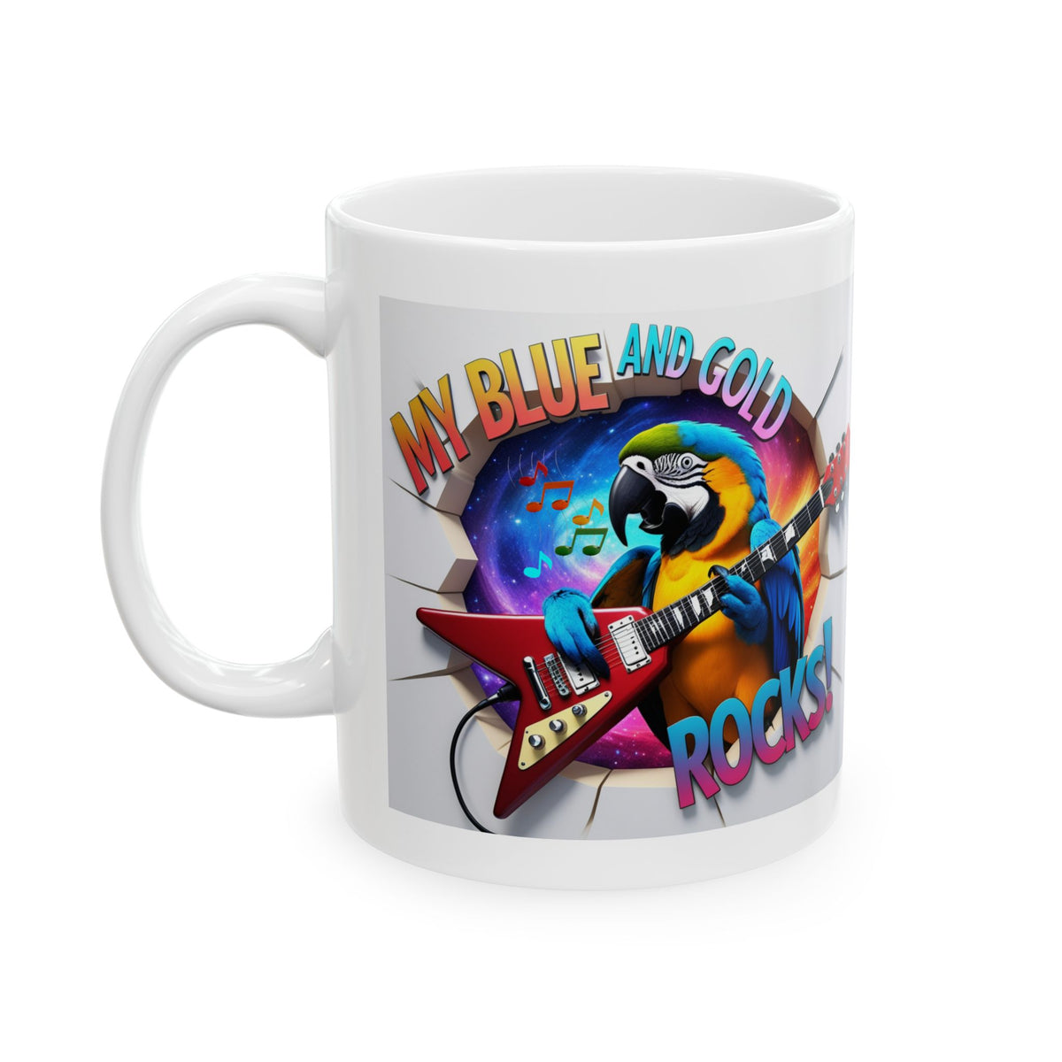 My Blue and Gold Rocks Mug