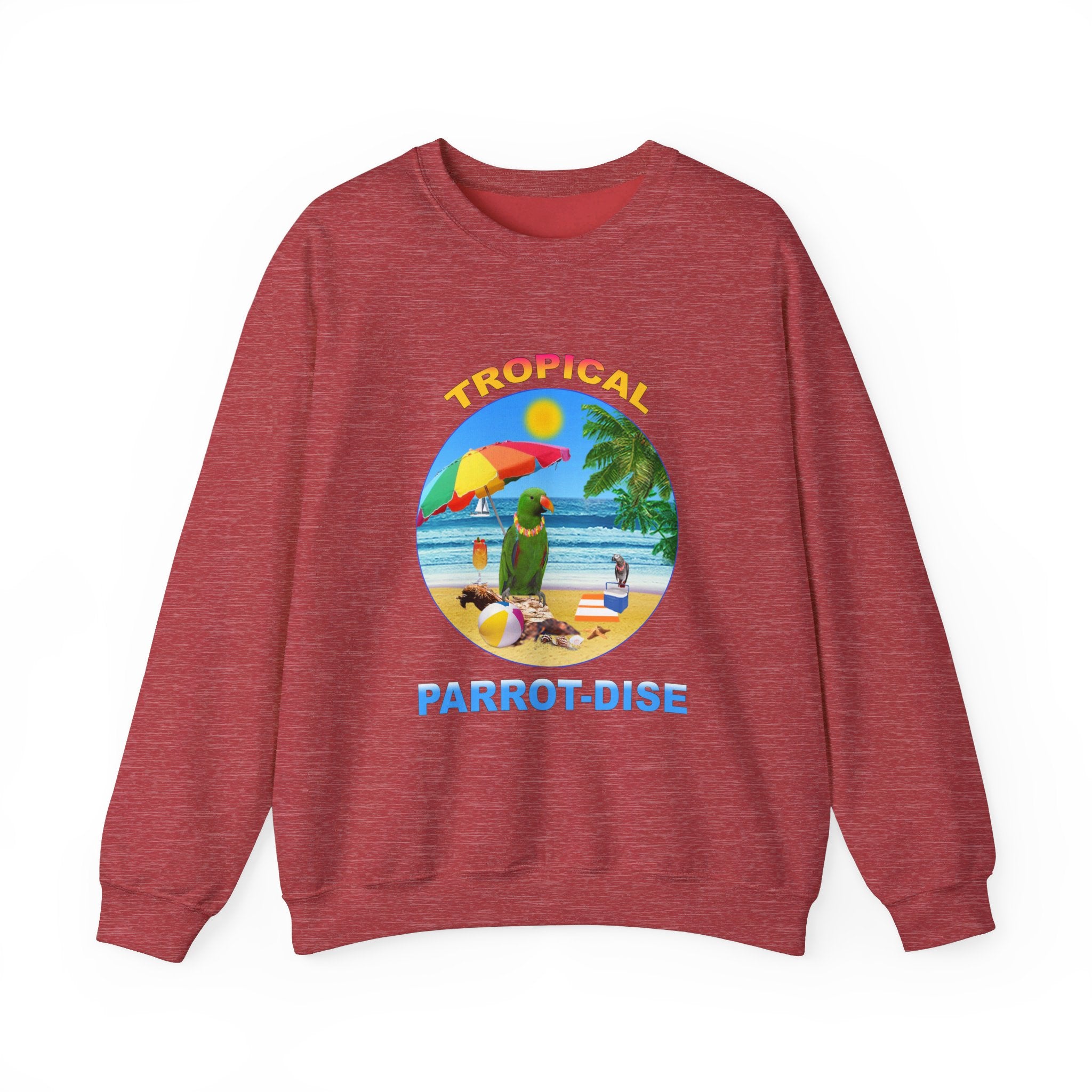 Tropical Parrot-Dise Green Eclectus Sweatshirt