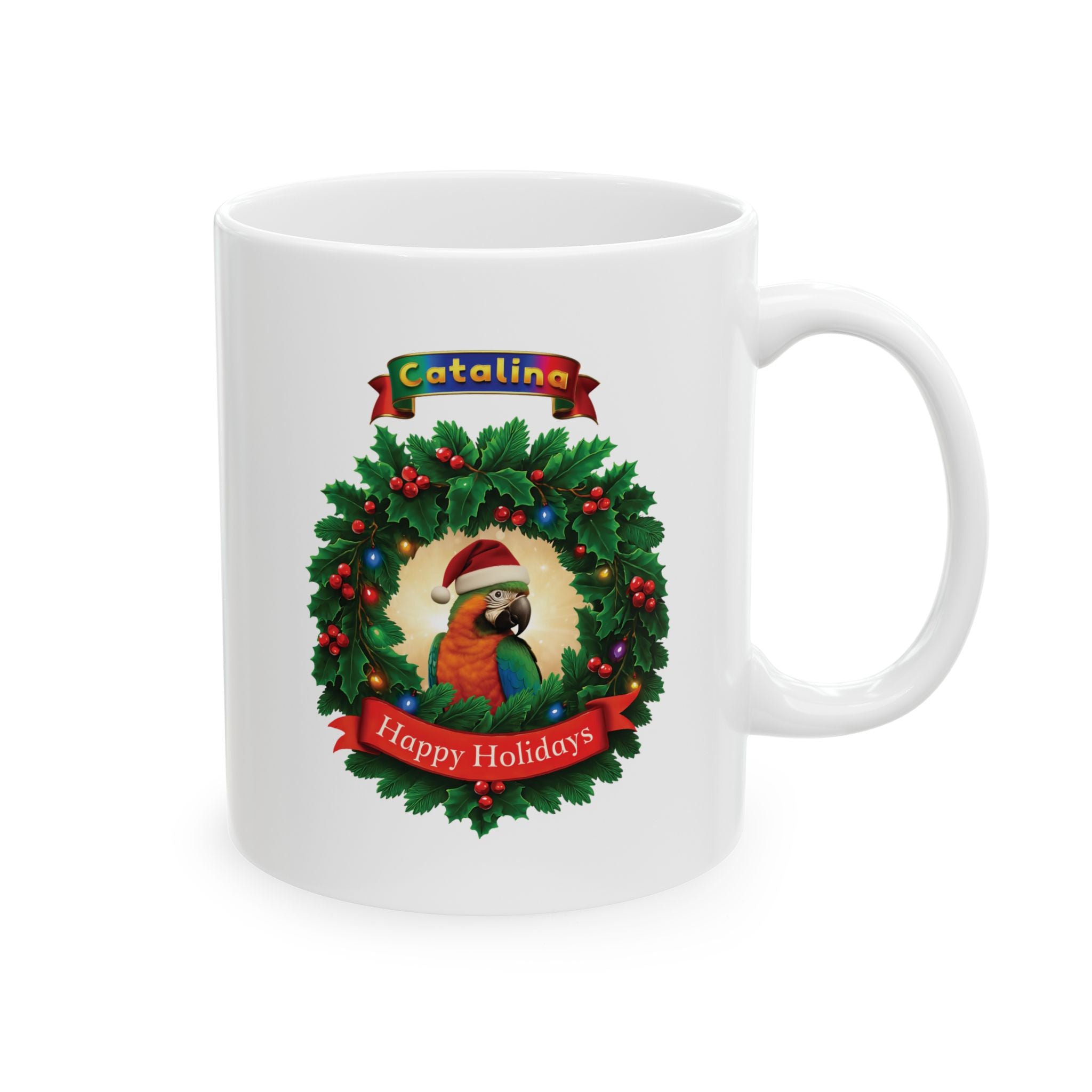 Christmas Happy Holidays Catalina Mug