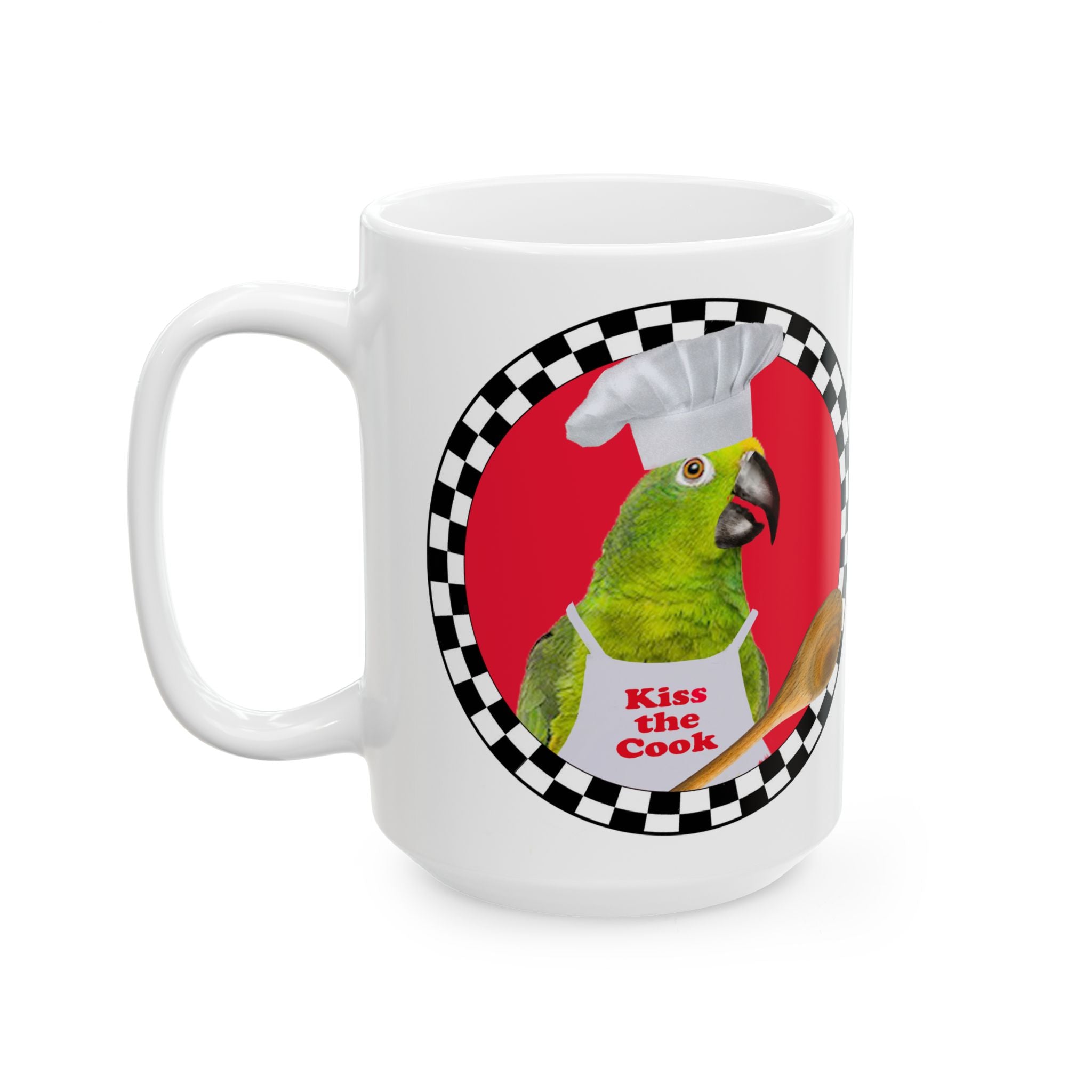 Kiss The Cook Spoon Amazon Mug