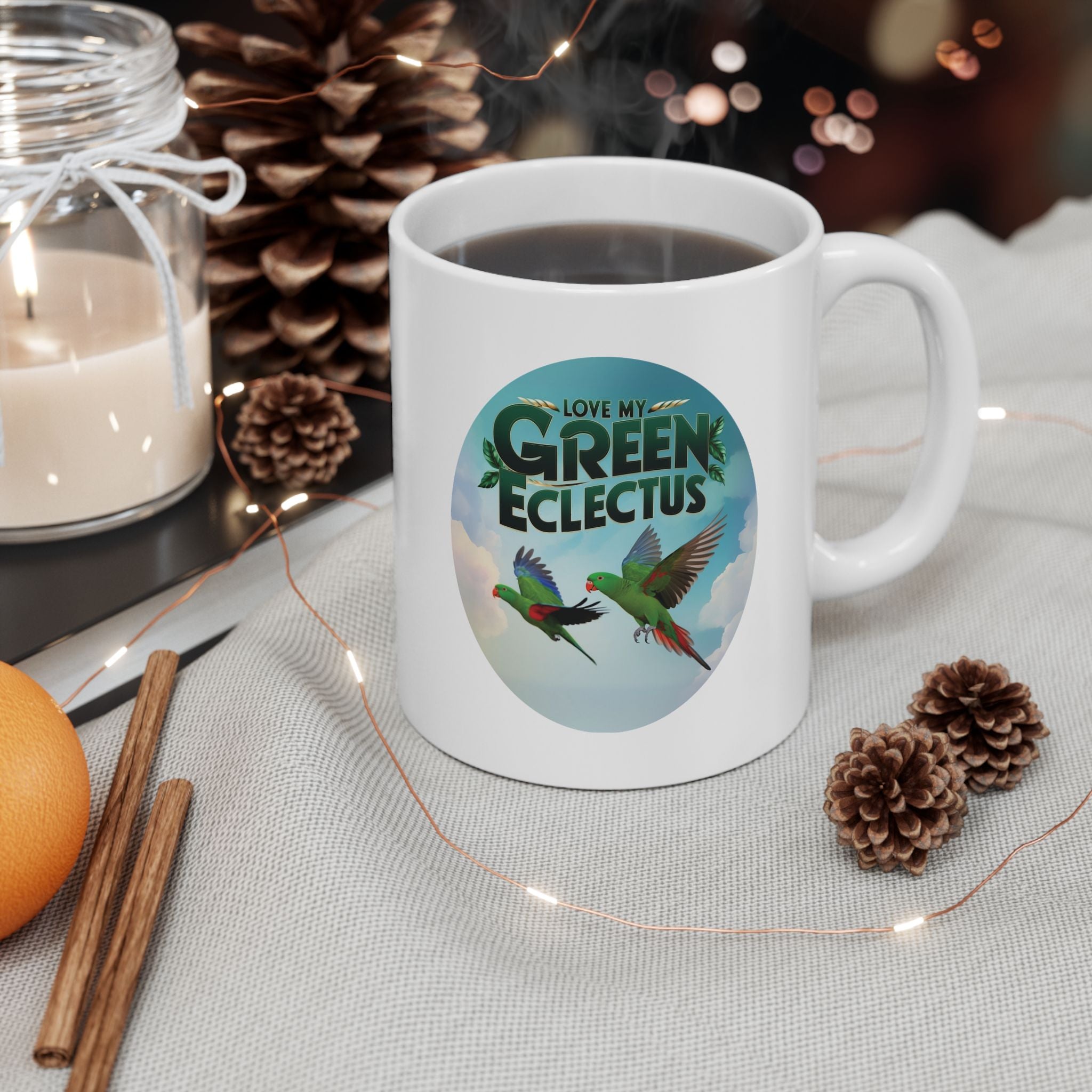 Love My Green Eclectus Mug