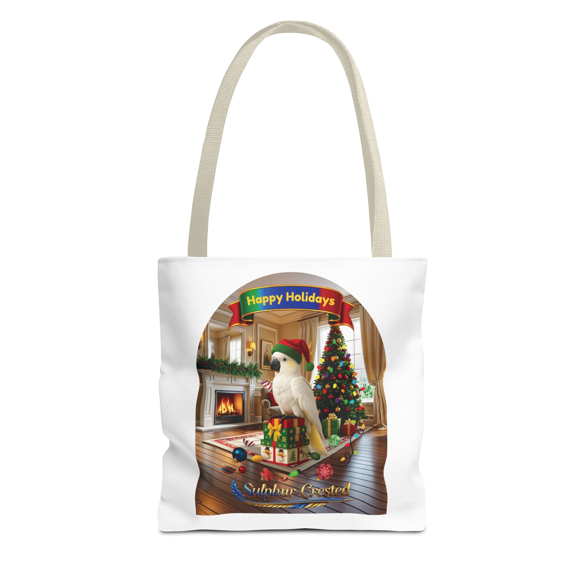 Happy Holidays Sulphur-Crested Tote Bag