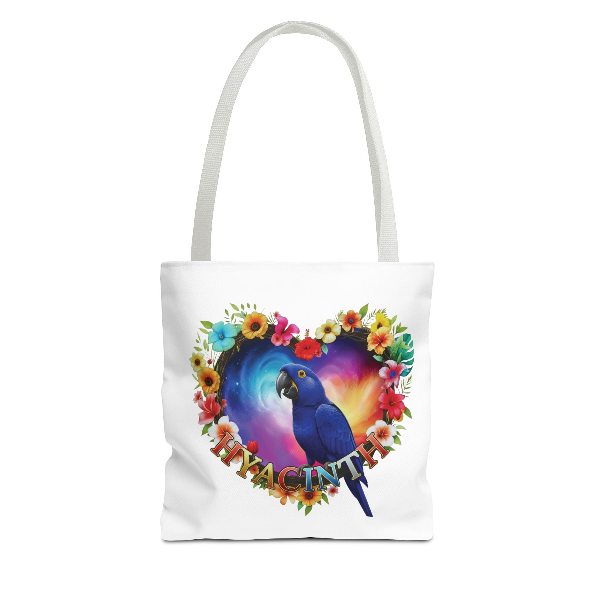 Hyacinth Parrot Floral Tote Bag