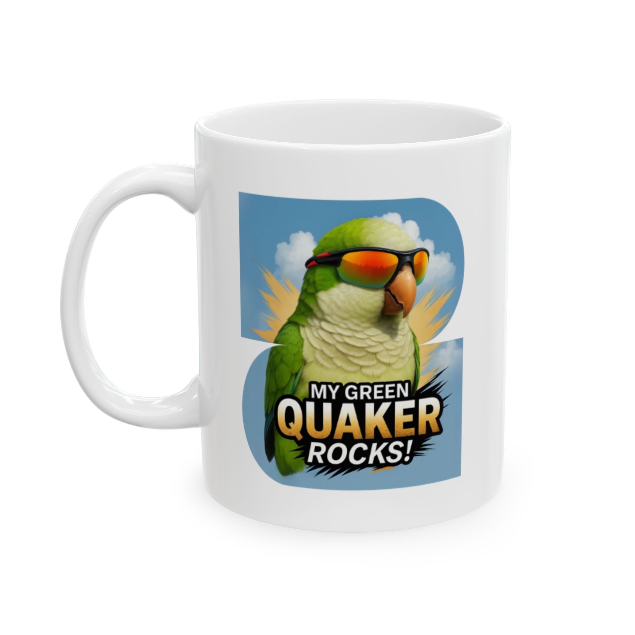 My Green Quaker Rocks Mug