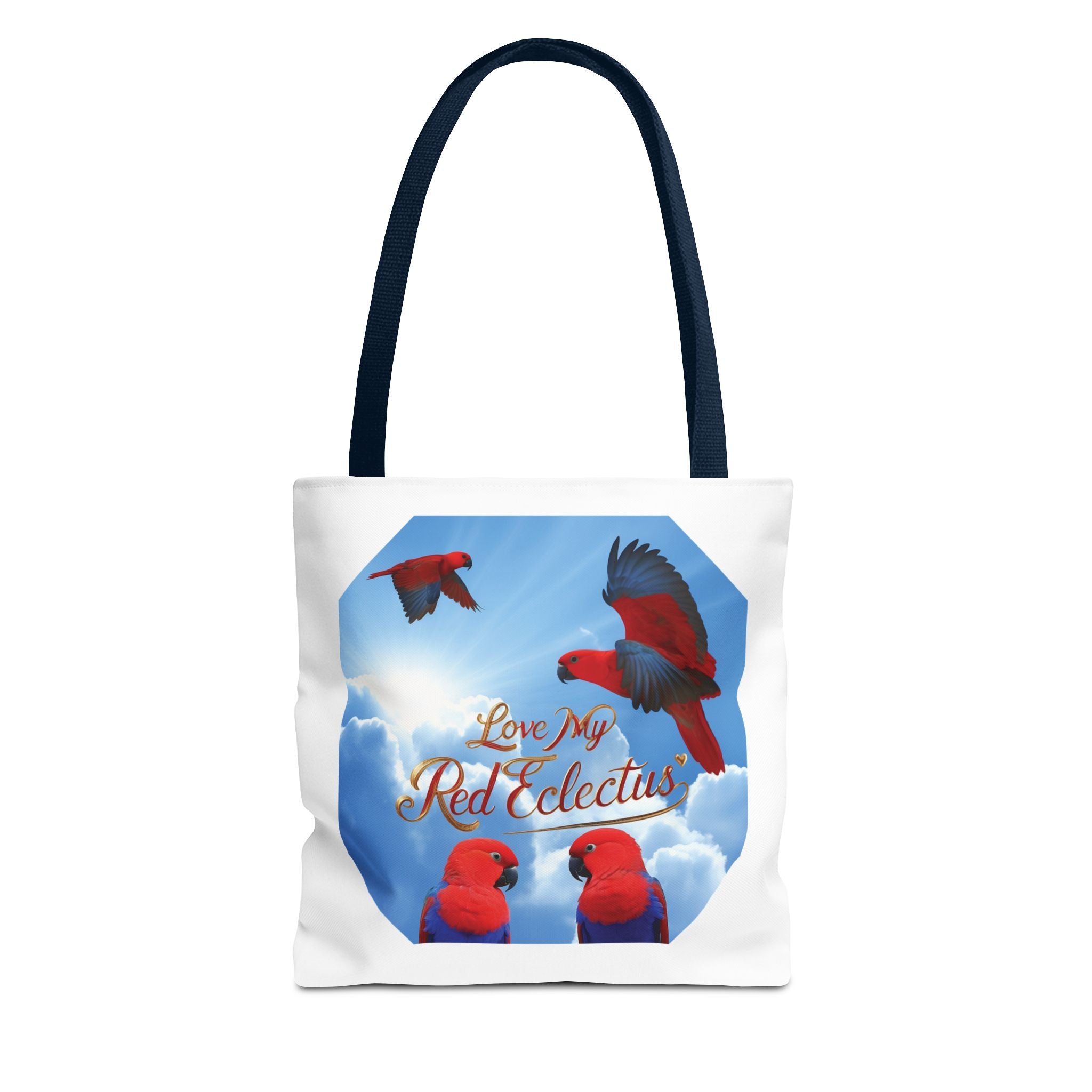 Red Eclectus Tote Bag