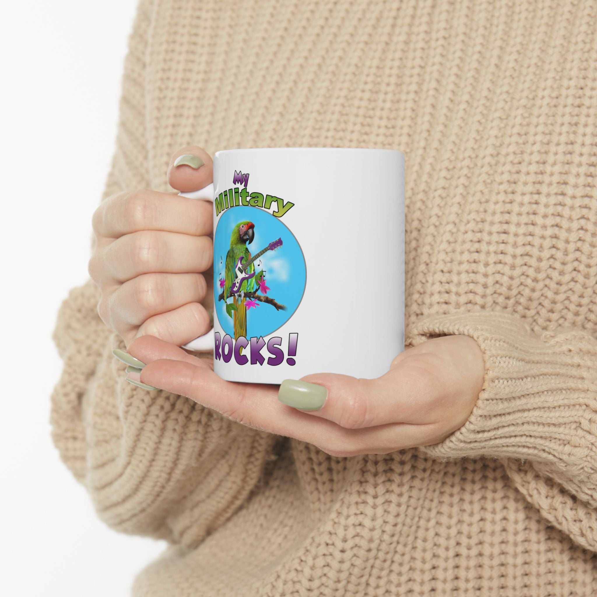 My Military Rocks Guitar Mug