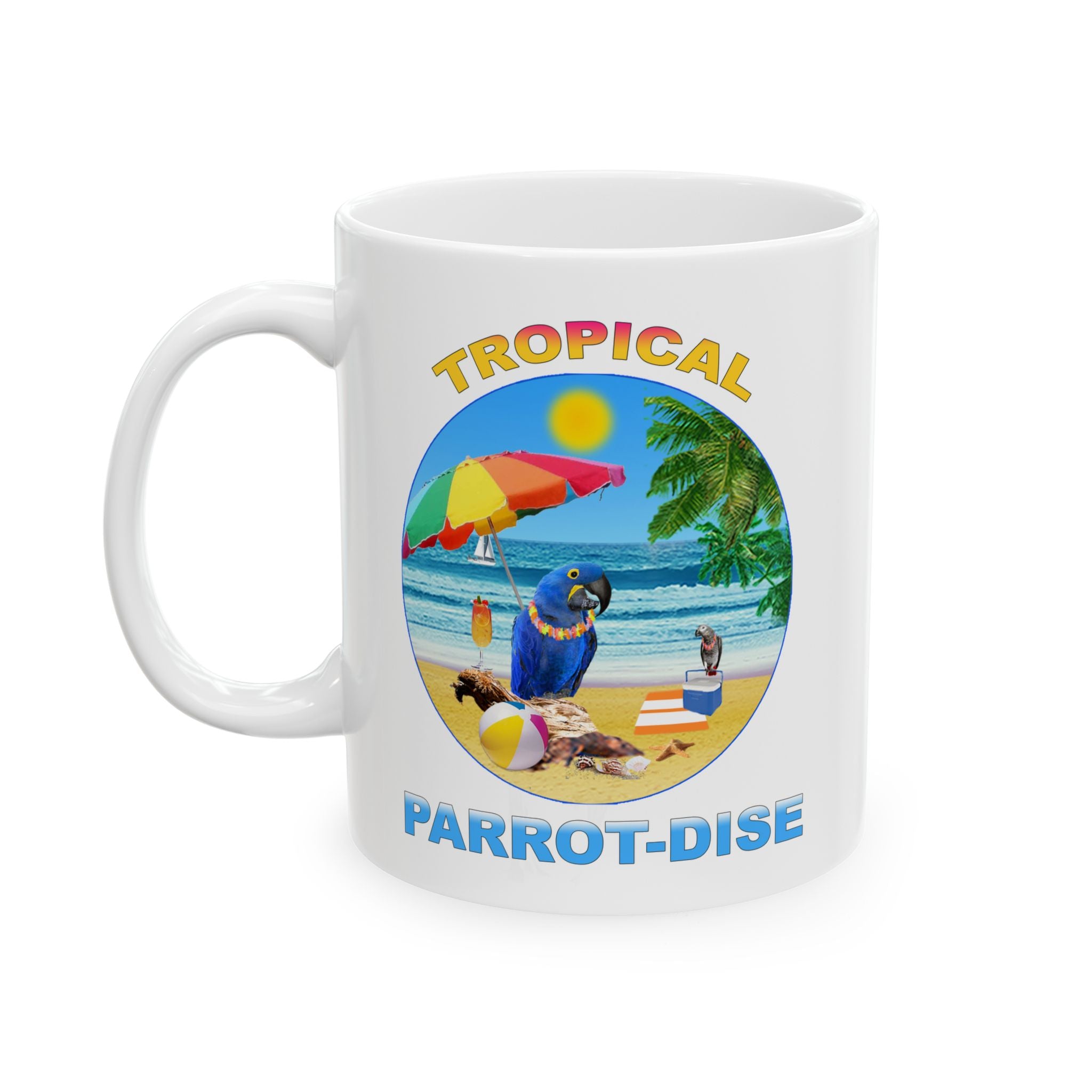 Tropical Parrot-Dise Hyacinth Mug