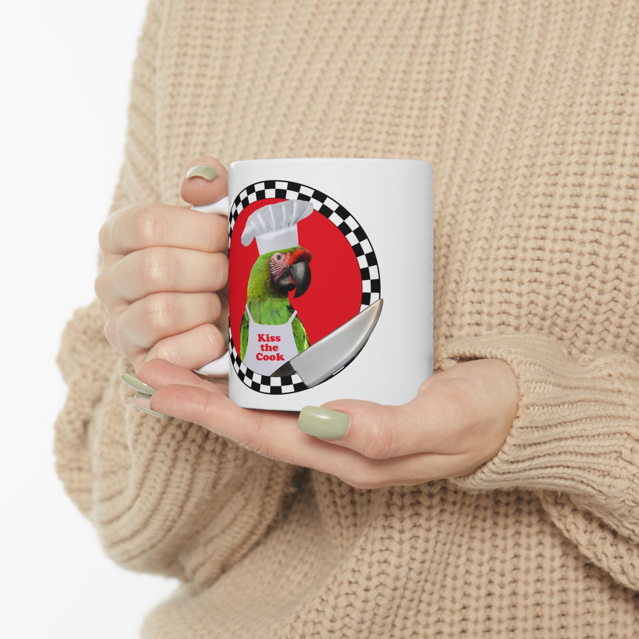 Kiss The Cook Military Mug