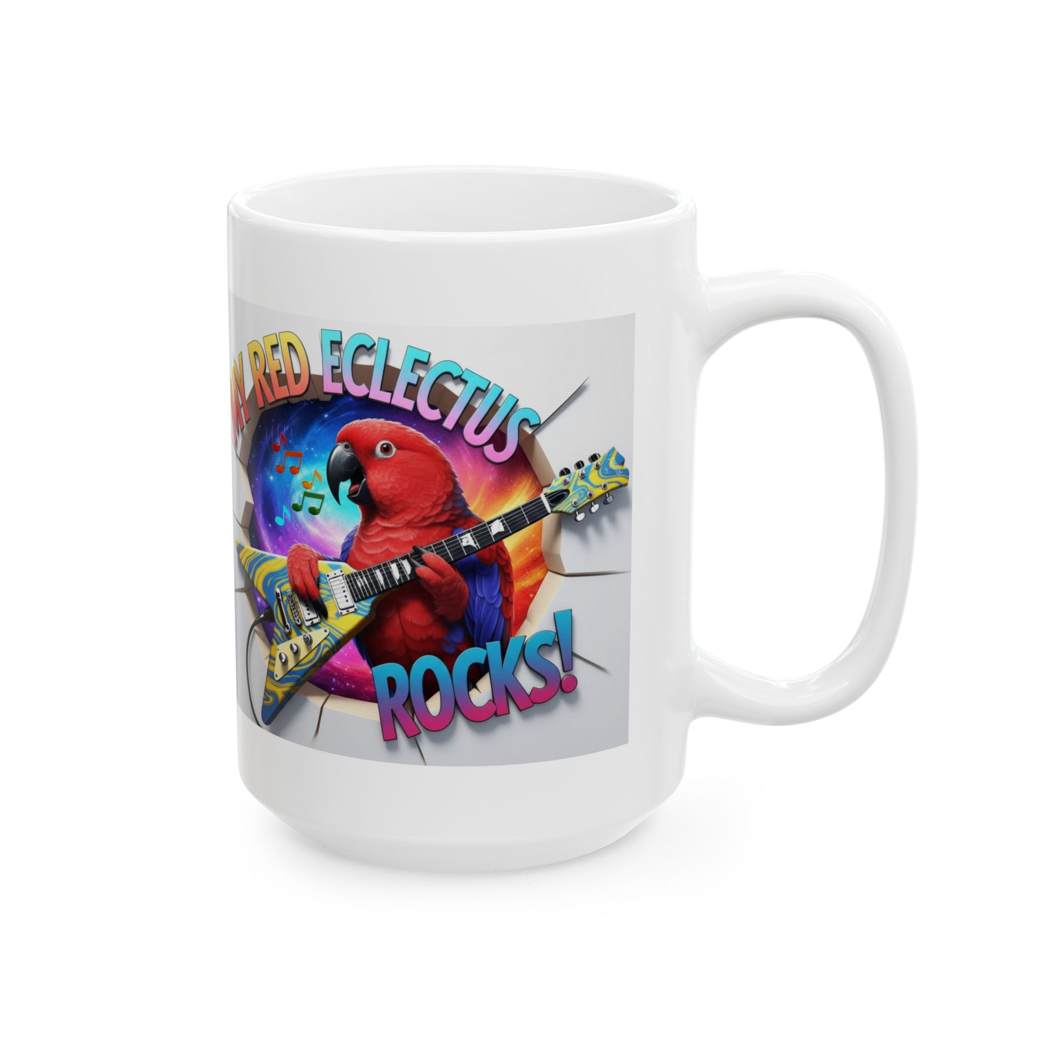 My Red Eclectus Rocks Mug