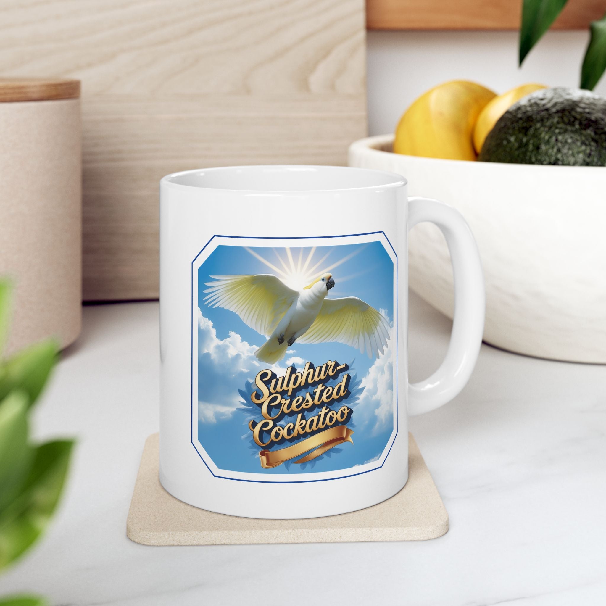 Sulphur Crested Cockatoo Sky Mug